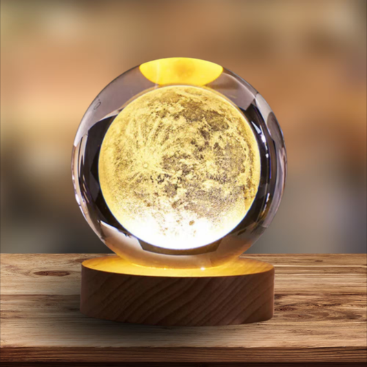 3D Crystal Ball Full Moon Night Lamp