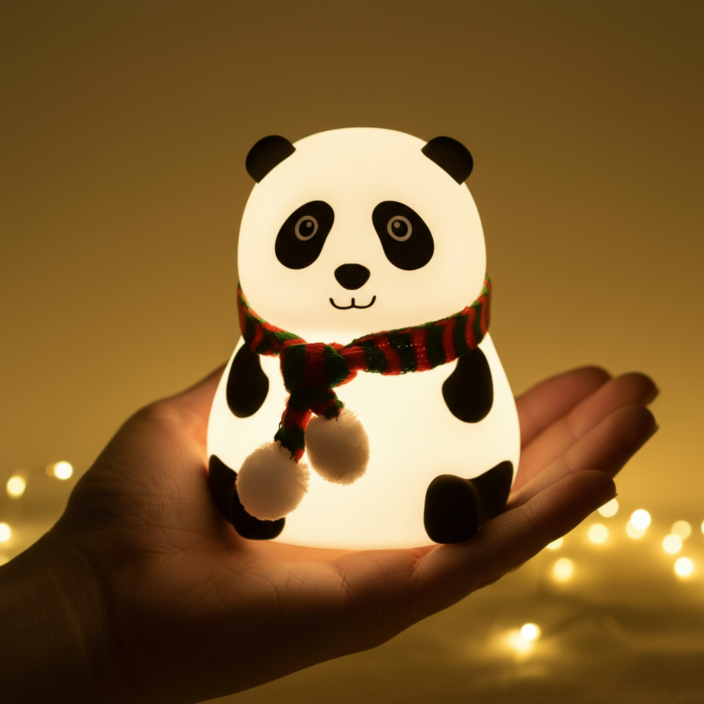 Silicone Panda Night Lamp + Surprise Gift